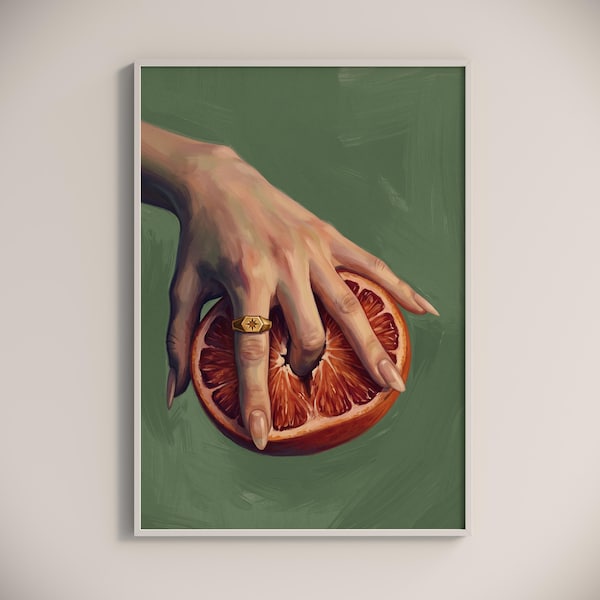 Sensual Fruit Art Print, Vulvas Art, Divine Feminine Decor #108