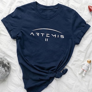 Artemis II Moon Mission T-Shirt, NASA Space Program Fan Tee, Astronomy Gift, Rocket Launch Shirt, Space Exploration Top, Unisex Graphic Tee