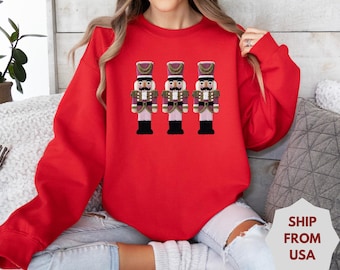 Nutcracker Christmas Sweatshirt, Vintage Nutcracker Sweatshirt,Christmas Shirt,Nutcracker Shirt,Trendy Christmas,Christmas Sweatshirt