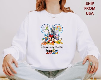 Custom Disney Family Vacation Shirts 2026, Disney Family Trip Shirt, Disney Trip Matching Shirts, Disneyland Family Squad Shirts, Disney Tee