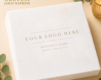 Corporate Napkins, Your Logo Napkins, Custom Printed Business Napkins, Personalized Event Napkins, Wedding Party Napkins