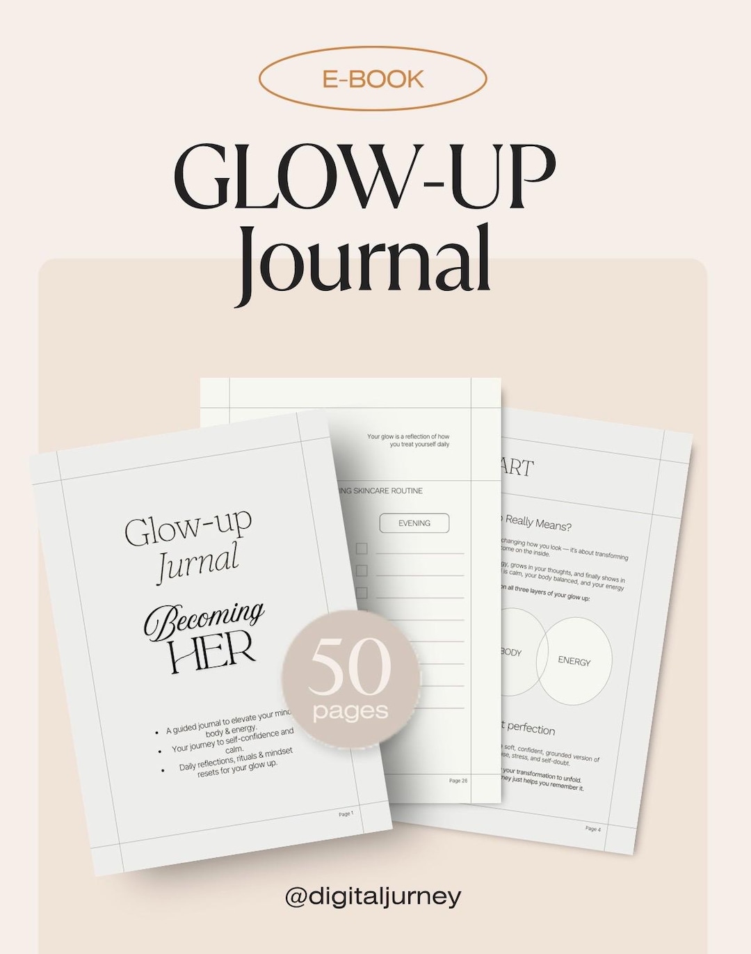 Glow up Journal – Physical, Mental & Energetic Transformation Guide ...