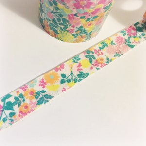 Helle bunte Neon Petrol Orange rosa gelb Blumen Blumen kleine Blume Washi Tape Blatt Design Tape 11 Meter 10 Meter
