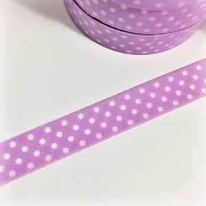 Hübsche lila Pastell lila Lila Polka Dot kleine Punkte dünne Washi Tape 11 Meter 10 Meter 10mm