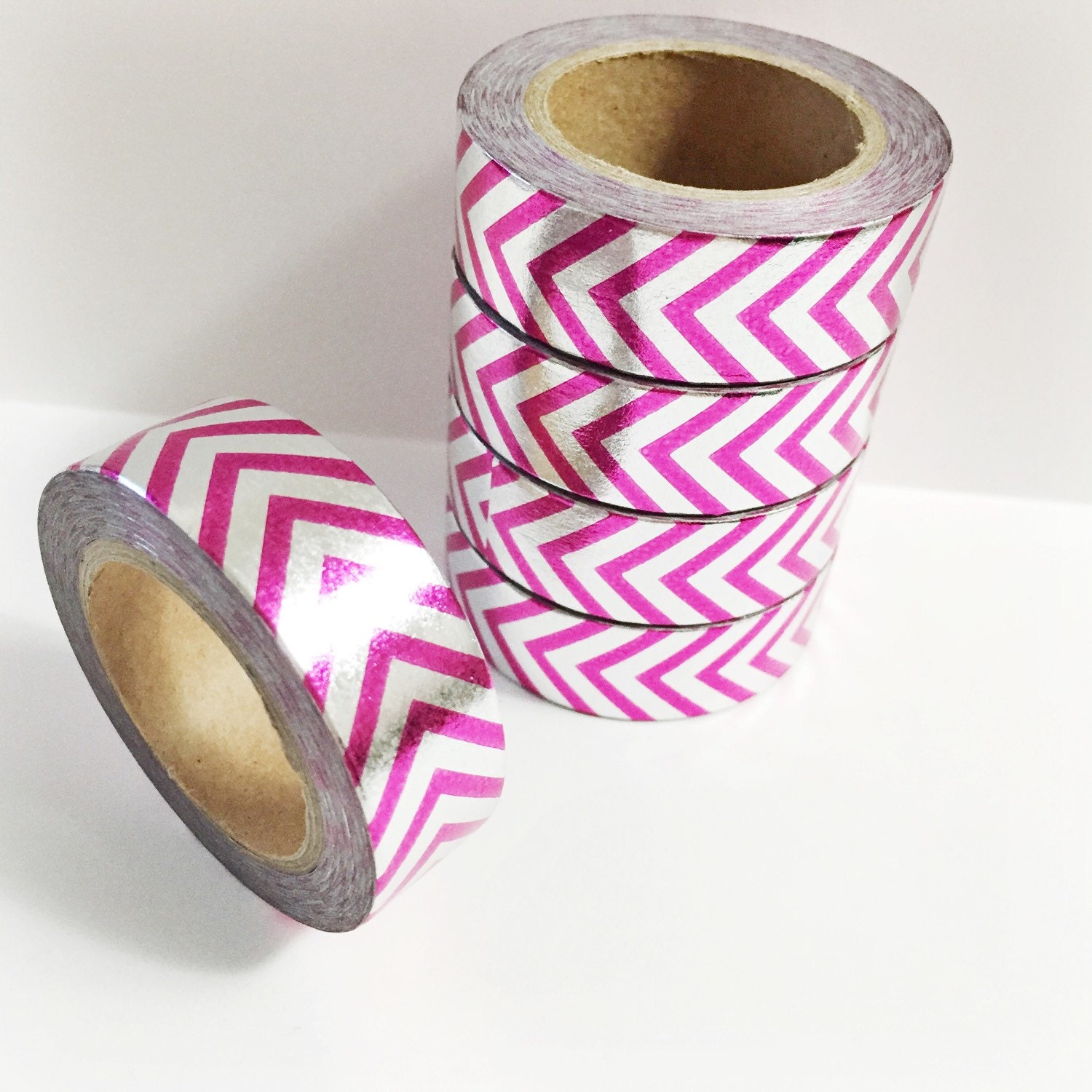 Holo Tape, Adhesive Tape Glitter, Holographic Tape, Pink 