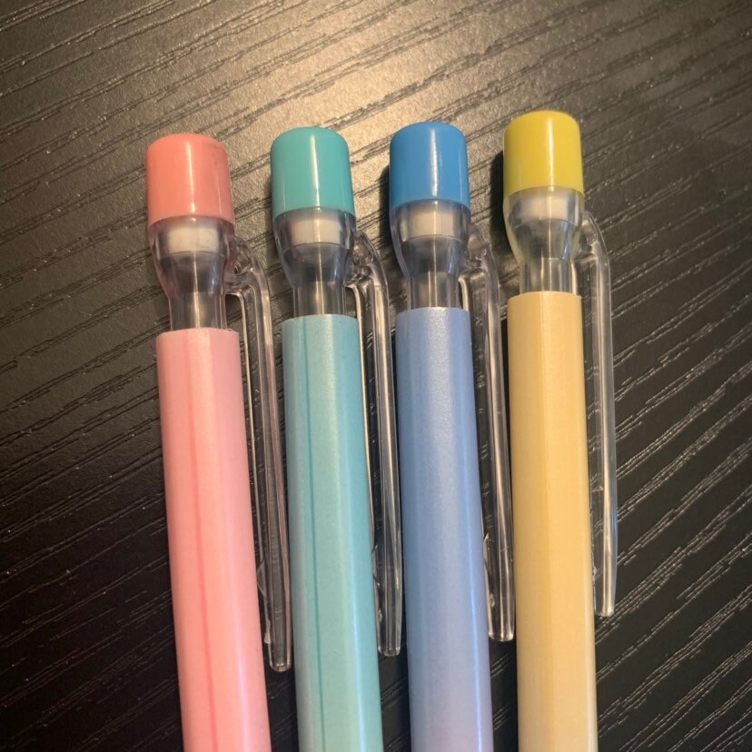 Shimmery Pastel Ombre Rainbow Mechanical Pencil Set Pencils Blue Green  Yellow Pink Purple Rainbow Pencils 