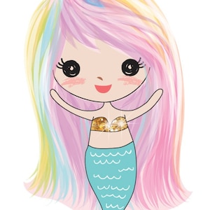 Olivia Einhorn Meerjungfrau 0075 Einhorn Horn Meerjungfrau Blatt Aufkleber Sticker Erin Condren Leben Planer glücklich persönlichen Planer