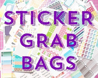 40% OFF Planner Sticker Grab Bag 10 Random Sheets of Planner Sticker Decorative and Functional Planner Stickers