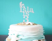 Mermaid Cake Topper Birthday Party Decorations Little Mermaid