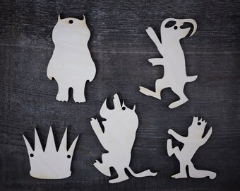 24 Where The Wild Things Are Party Supplies Labels Baby Etsy