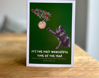 Funny Grumpy Cat Christmas Card, Bauble cat, Cat Lovers Cards, Cat Lovers Gifts, Christmas Cat