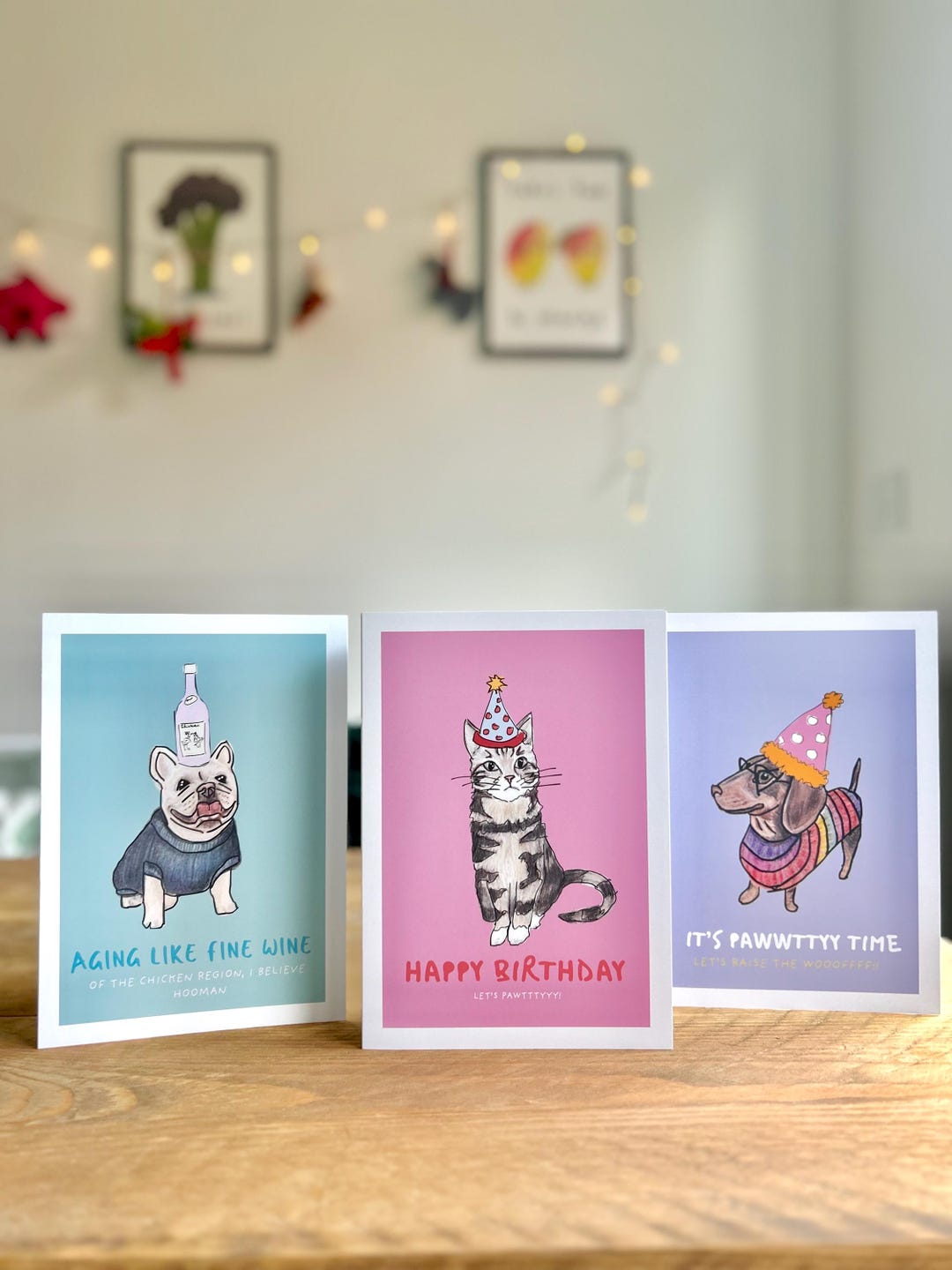 Funny Cat and Dog Birthday Card Pack, Variation of Pack Sizes, Dog ...