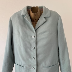 Vintage Rosa Paris | colbert | jacket | blazer | designer | French design | fifties | | sea green | size S