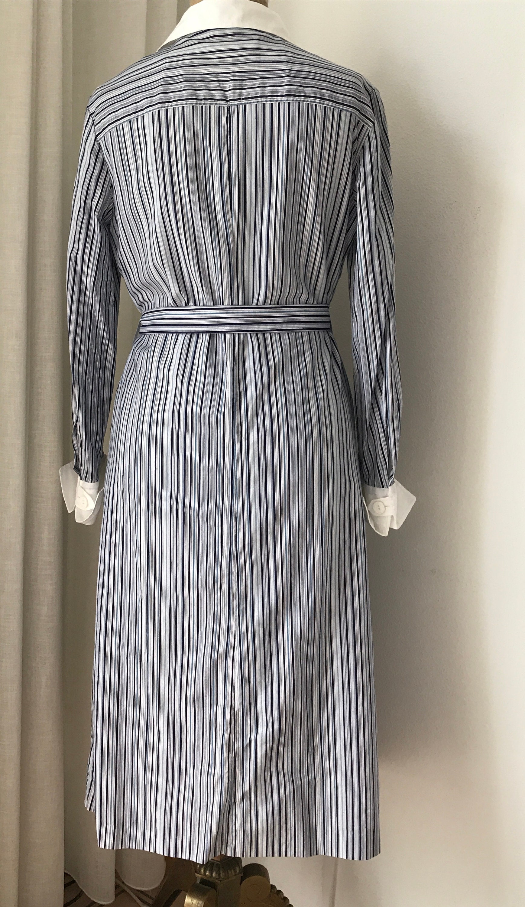Vintage Shirt Dress | L'espoir | Striped | Shirtdress