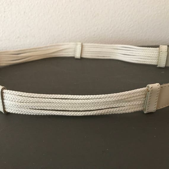 Vintage Vacher white leather with white ropes Fre… - image 5