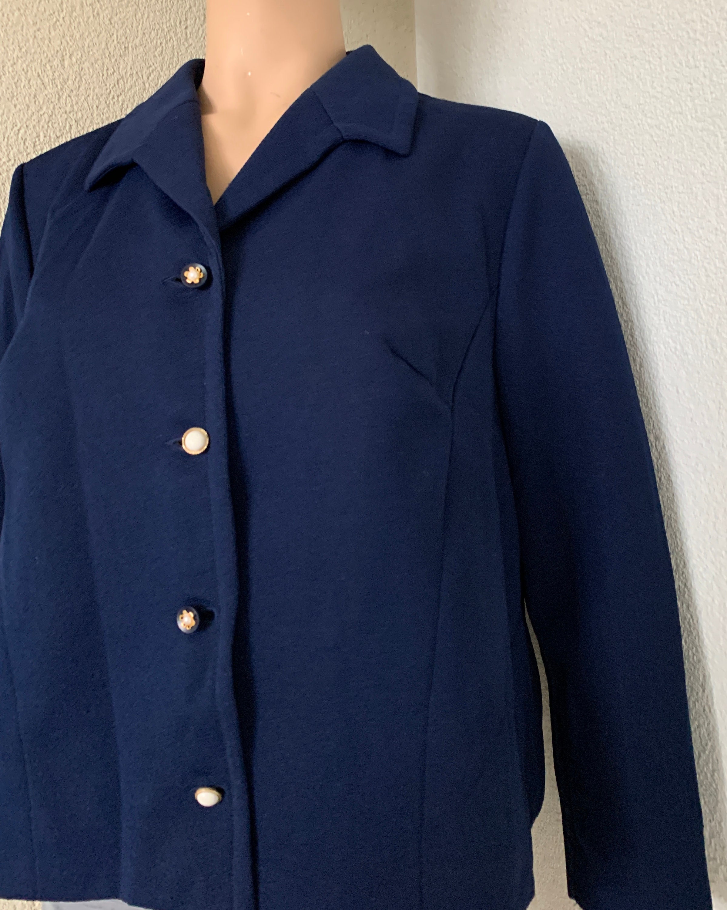 Vintage jacket | Sixties or Seventies blazer | blue jacket | colbert ...