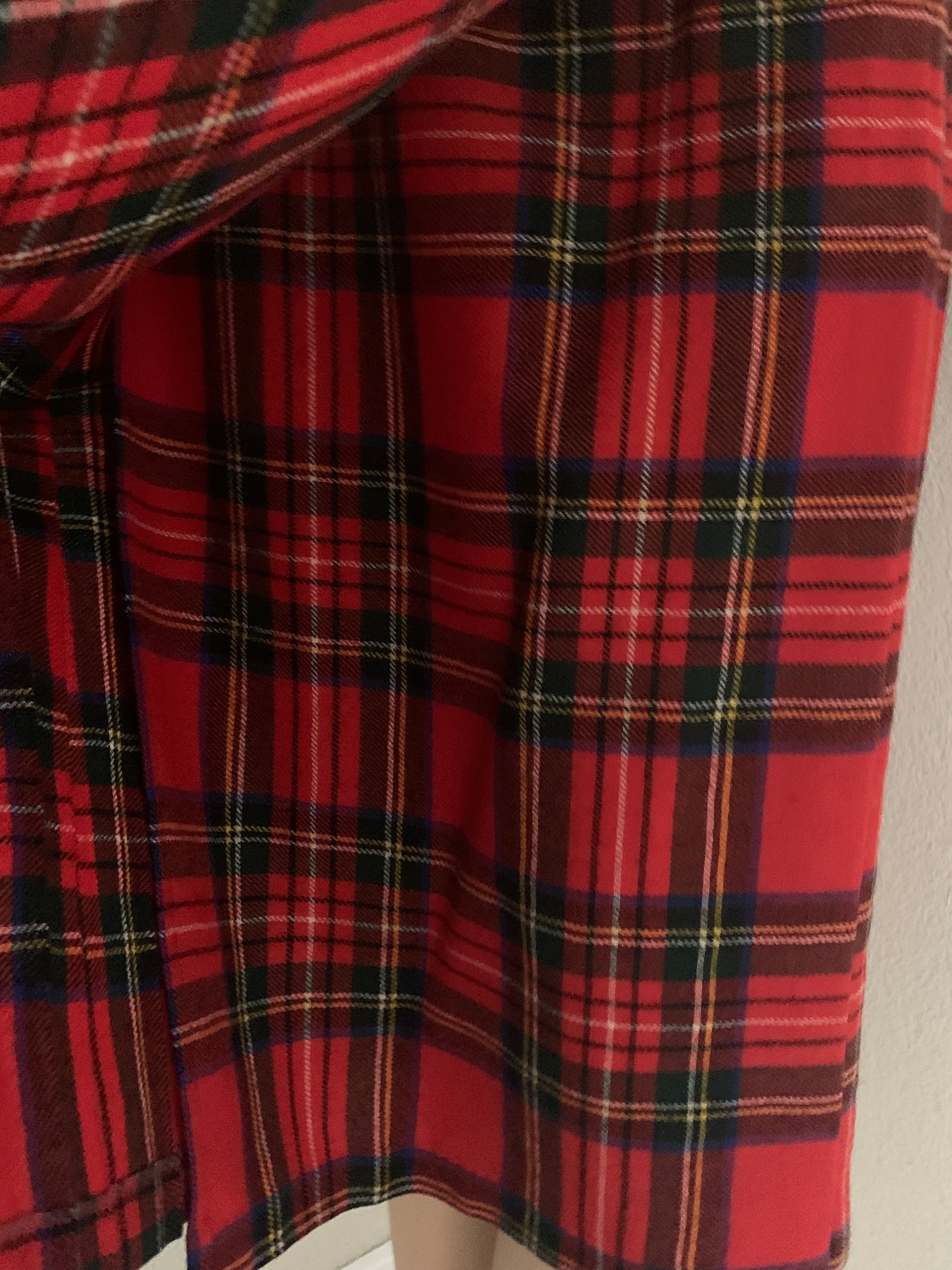 Vintage Scottish skirt | wool skirt | quilt | pleated | pure new wool ...
