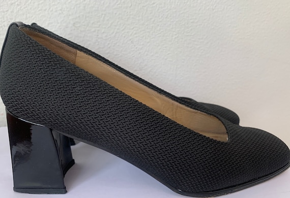 Vintage Stuart Weitzman pumps | black | patent leather heels | exclusive shoes | block heel | size EUR 39
