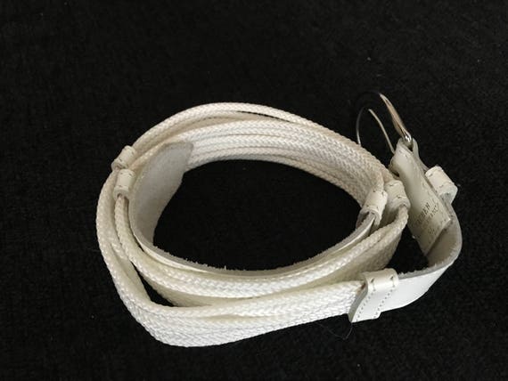 Vintage Vacher white leather with white ropes Fre… - image 2