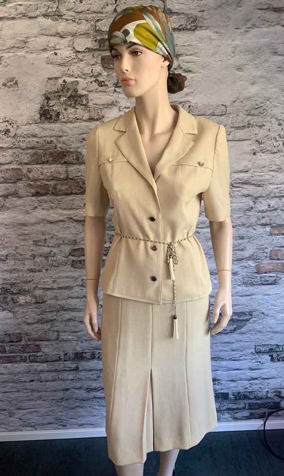 Vintage two piece  | Weill Paris | skirt with jacket | blouse | colbert | co-ord set | nineties | vintage | French design | size S