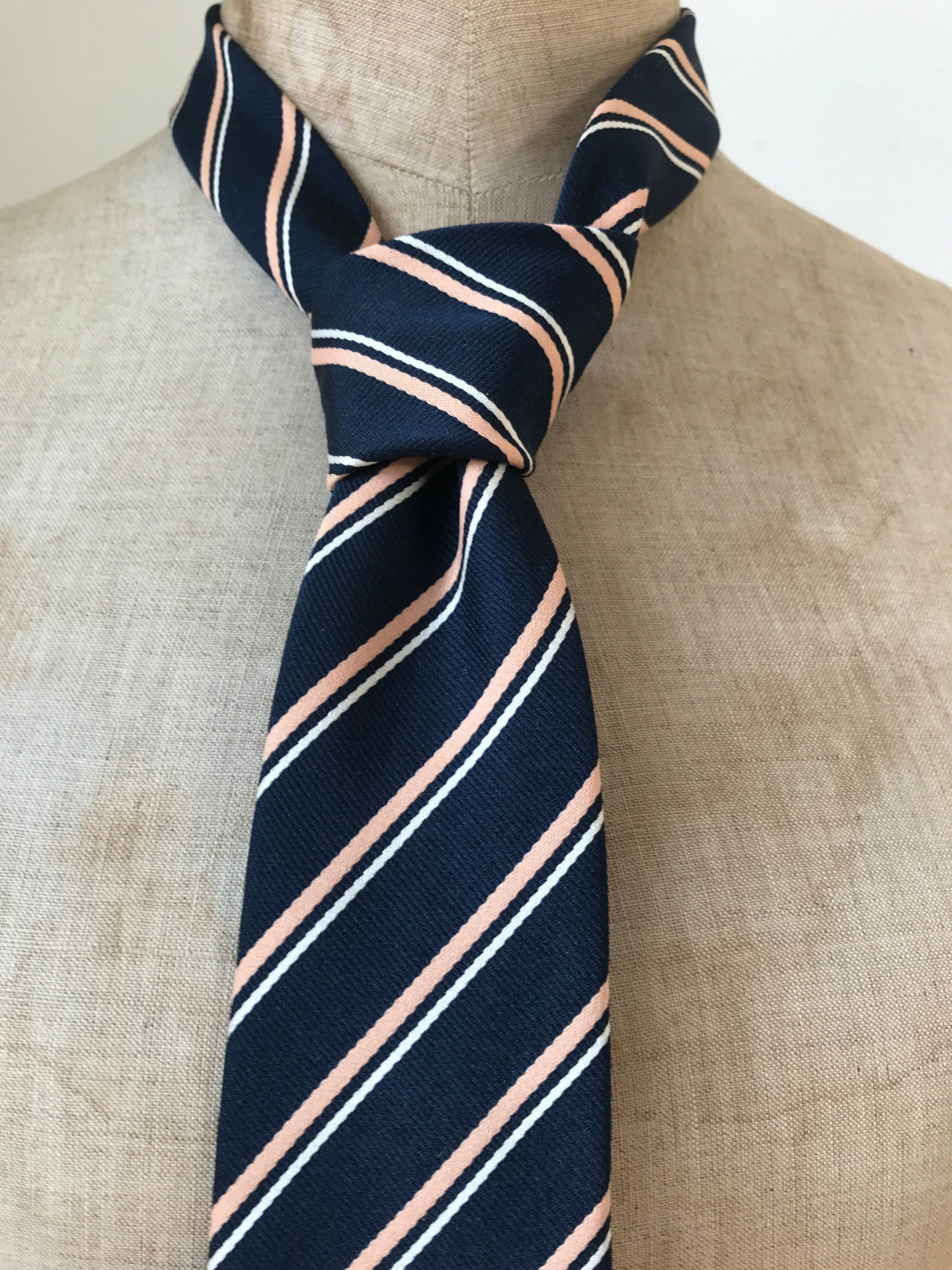 Vintage tie | Balenciaga | polyester | stripes | designer | France ...