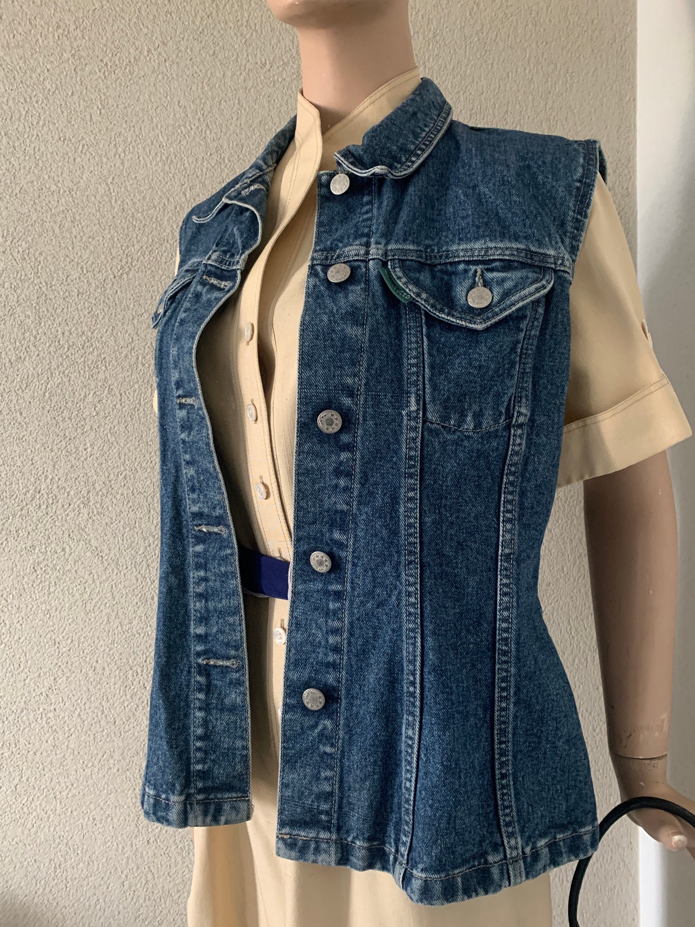 Vintage waistcoat | vest | denim | Gilet | Jeans | Sutherland Jeans ...