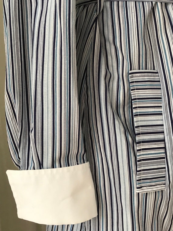 Vintage shirt dress | L'Espoir | striped | shirtd… - image 8