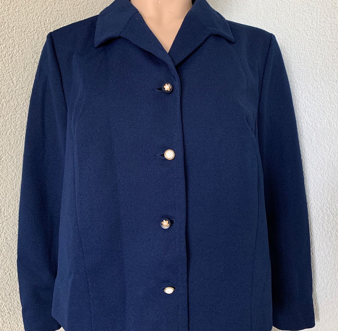 Vintage Jacket | Sixties or Seventies Blazer | Blue Jacket | Colbert ...