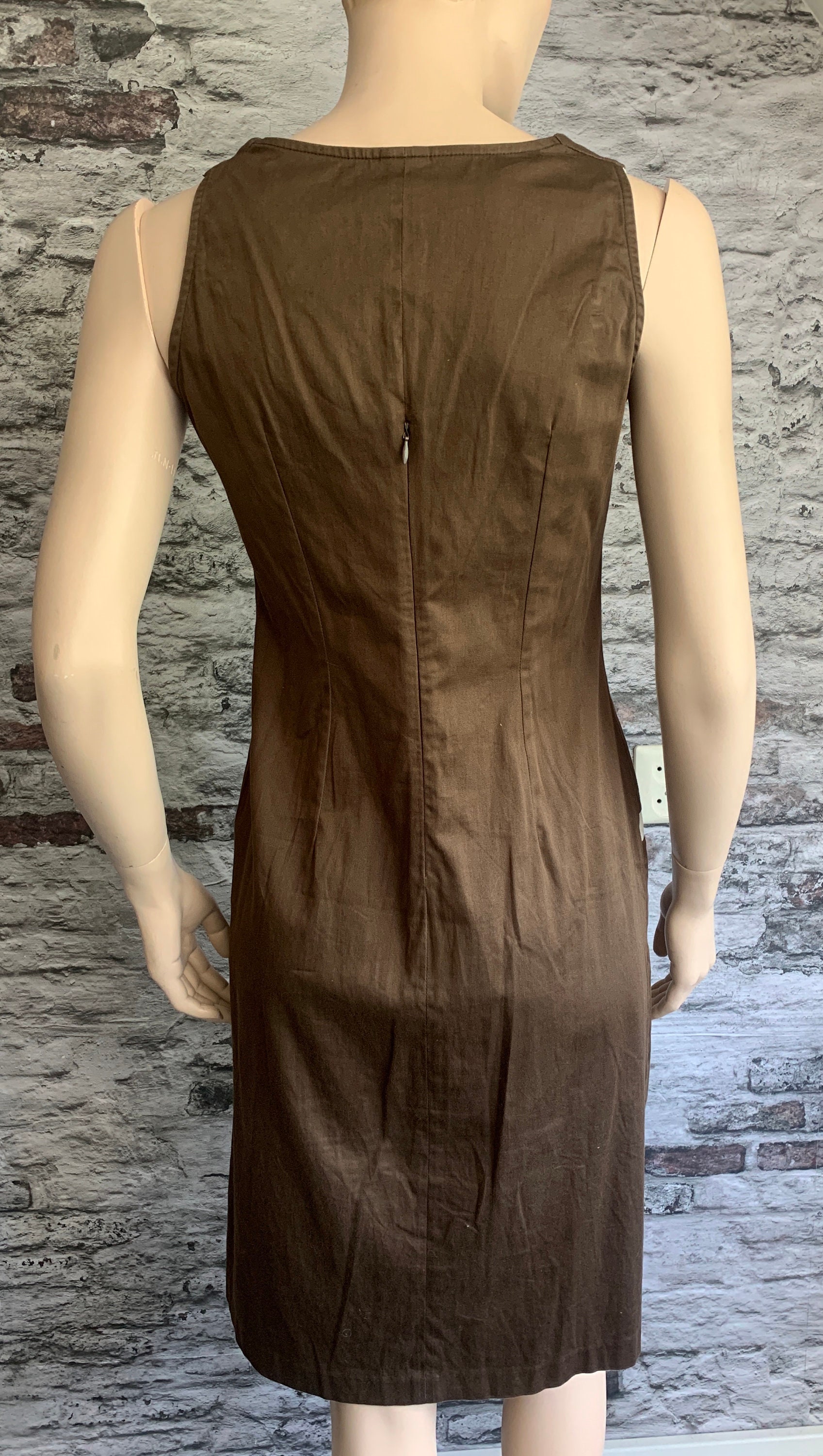 Robe Femme Jacqueline RIU Taille 40 - Couleur Grise, Manches Longues, Ajustée - En Coton Mélangé - Occasion Très Bon état