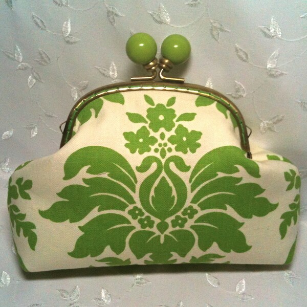 Green Ball Framed Clutch