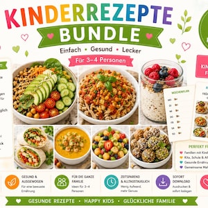 26 Kids' Recipe Bundle | PDF | Easy Recipes for Children | Healthy Snacks, Breakfast & Summer Recipes | Family Cooking