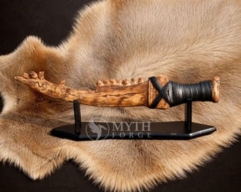 Screen Accurate Supernatural First Blade - REAL LEATHER- Cain's Knife - Dean Winchester Cosplay