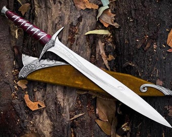 Bilbo’s Elven Sting & Anduril Sword Replica Prop | Lord Of The Rings Inspired Blades | LOTR Collectibles | Perfect Father’s Day Gift for Him