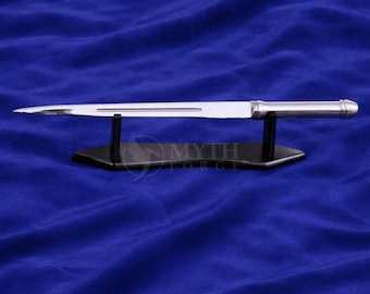 Full Metal Angel Blade Prop Replica – Supernatural Stainless Steel Sword with Stand