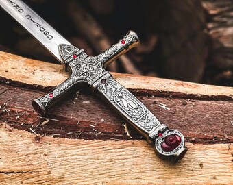 Handmade Gryffindor Sword Replica - Godric Gryffindor Sword Stainless Steel - Fantasy Cosplay Prop Gift for Him Harry Potter Collector Gift