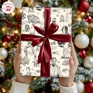 Hallmark Star Wars Wrapping Paper - 3 Rolls, 2 Metres Each, Official Licensed Design