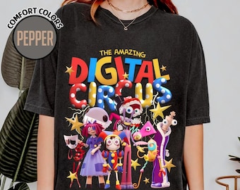 The Amazing Digital Circus Shirt, TADC Characters Sweatshirt, Circus Fan Gift, Anime Gift Birthday for Fan Boy Girl