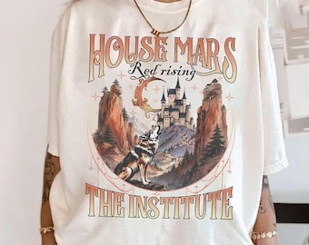 House Mars Red Rising Book Shirt, Red Rising Fan Merch Sweatshirt, The Institute, The Reaper of Mars Sci Fi Book, Gift For Books Lovers
