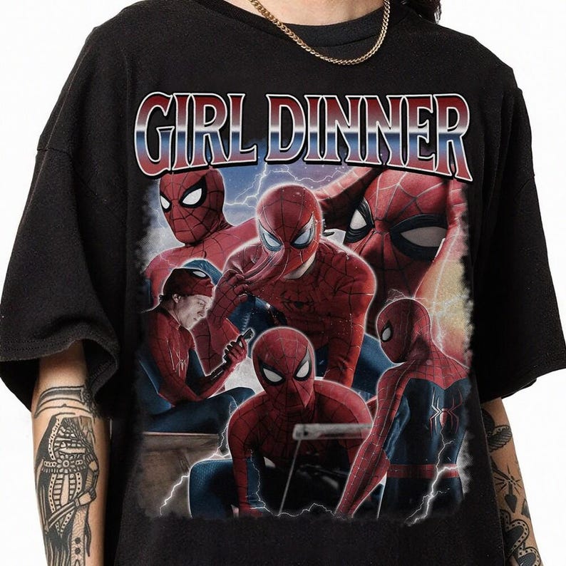 Peter Parker Tom Holland Spider Hero Movie Vintage Bootleg 90s Shirt, A Brand New Day Tee, MCU Superhero Tee, Disneyworld Trip image 7