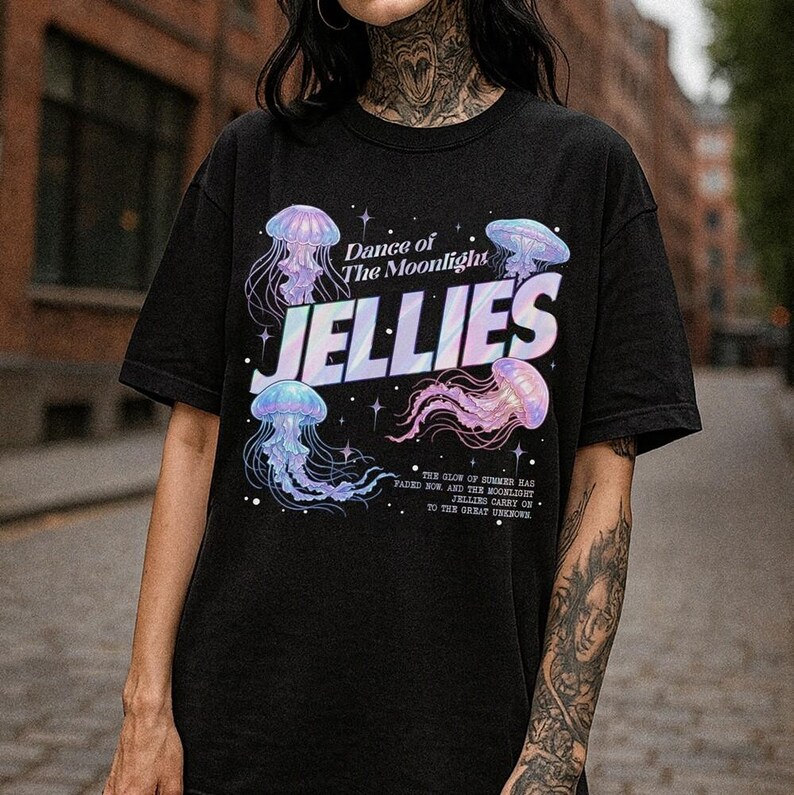 Dance of the Moonlight Jellies Stardew Valley Comfort Colors Shirt, Pelican Town Shirt, Gamer Gift image 4