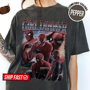 Peter Parker Tom Holland Spider Hero Movie Vintage Bootleg 90s Shirt, A Brand New Day Tee, MCU Superhero Tee, Disneyworld Trip image 1