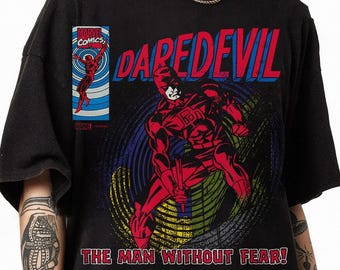 Daredevil Comic T-Shirt, Matt Murdock MCU Fan Gifts, Family Matching Shirt, Retro MUC Comics Sweatshirt, Daredevil Born Again 2026 Tee