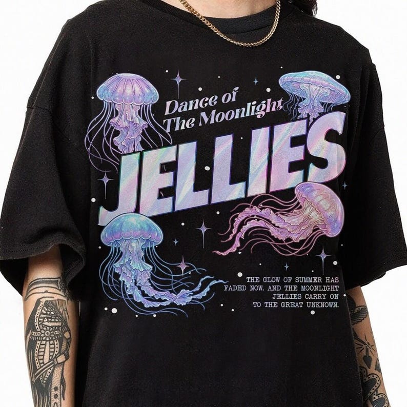 Dance of the Moonlight Jellies Stardew Valley Comfort Colors Shirt, Pelican Town Shirt, Gamer Gift image 2