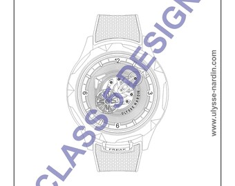 Ilustración arquitectónica de Ulysse Nardin Freak ONE, 44 mm