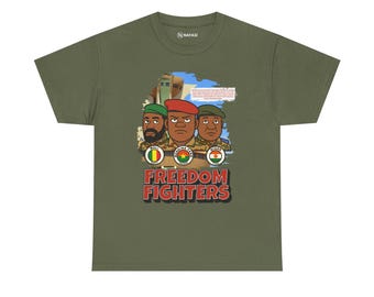 Burkina Faso Freedom Fighters Graphic Tee, Captain Traoré Commemorative Shirt
