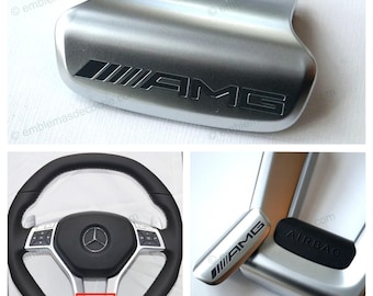 AMG Logo Emblem for Mercedes Benz Steering Wheel Sticker