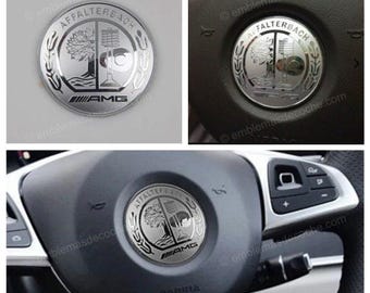 AMG Logo Emblem 3D 52mm 57mm for Mercedes Benz Sticker