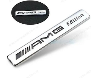 Silver AMG Edition Logo Emblem for Mercedes Benz Metal Sticker