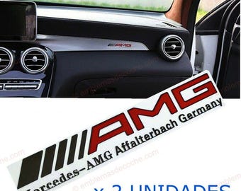 2 x AMG Affalterbach Germany Logo Emblem for Mercedes Benz adhesive sticker