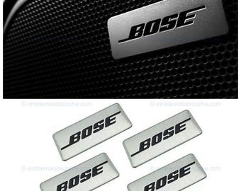 4 x Bose logo emblem for audio car vehicle sound equipment speaker sticker